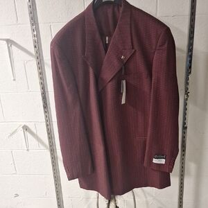 Men's Burgundy Suit